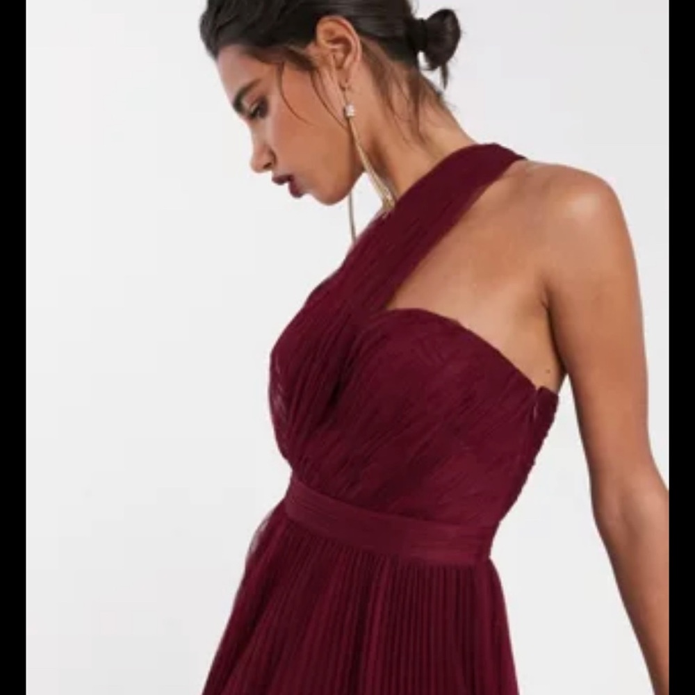 BRAND New! ASOS one shoulder tulle hem maxi dress